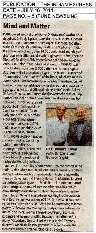 Dr. Oswal News in New Indian Express